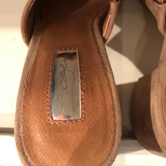 Halogen Freda Suede Slip On Heeled Mules size 7 - worn 3 times - Picture 6 of 7